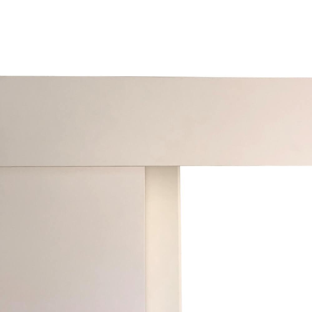 Schiebetürkasten Weiß, für 198,5 cm Tür