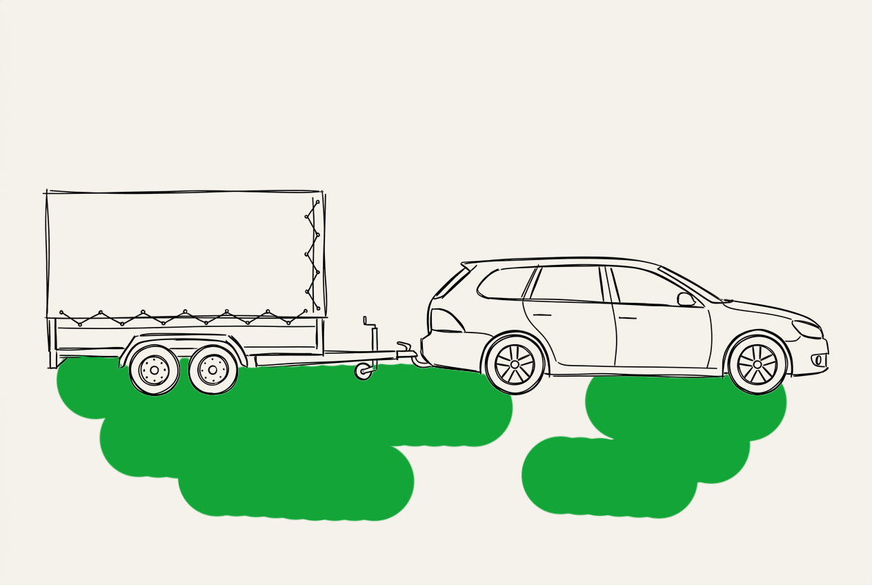 auto, anhänger, kupplung, fahrzeug, zeichnung