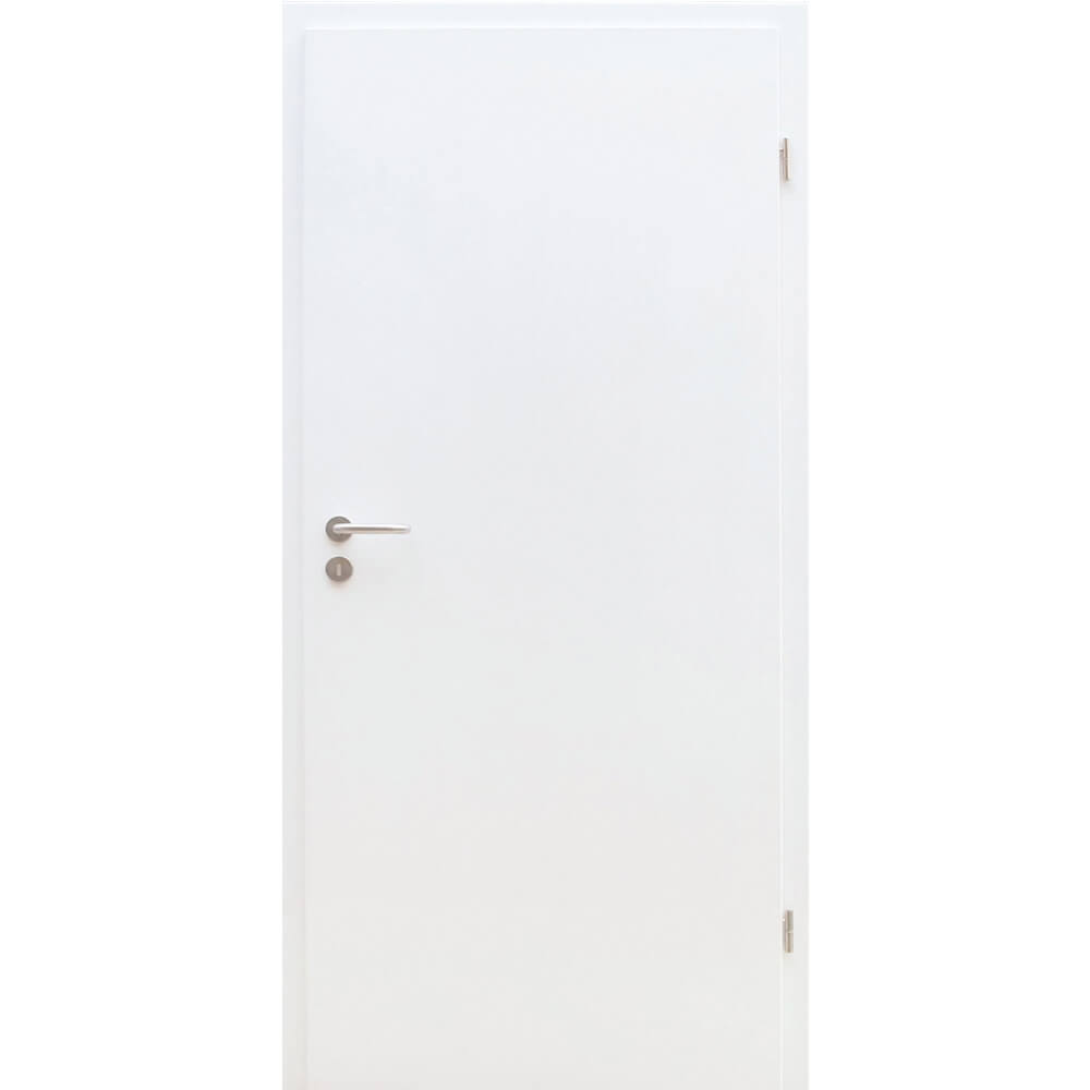 Weiße Tür, Rundkante, 198,5 cm