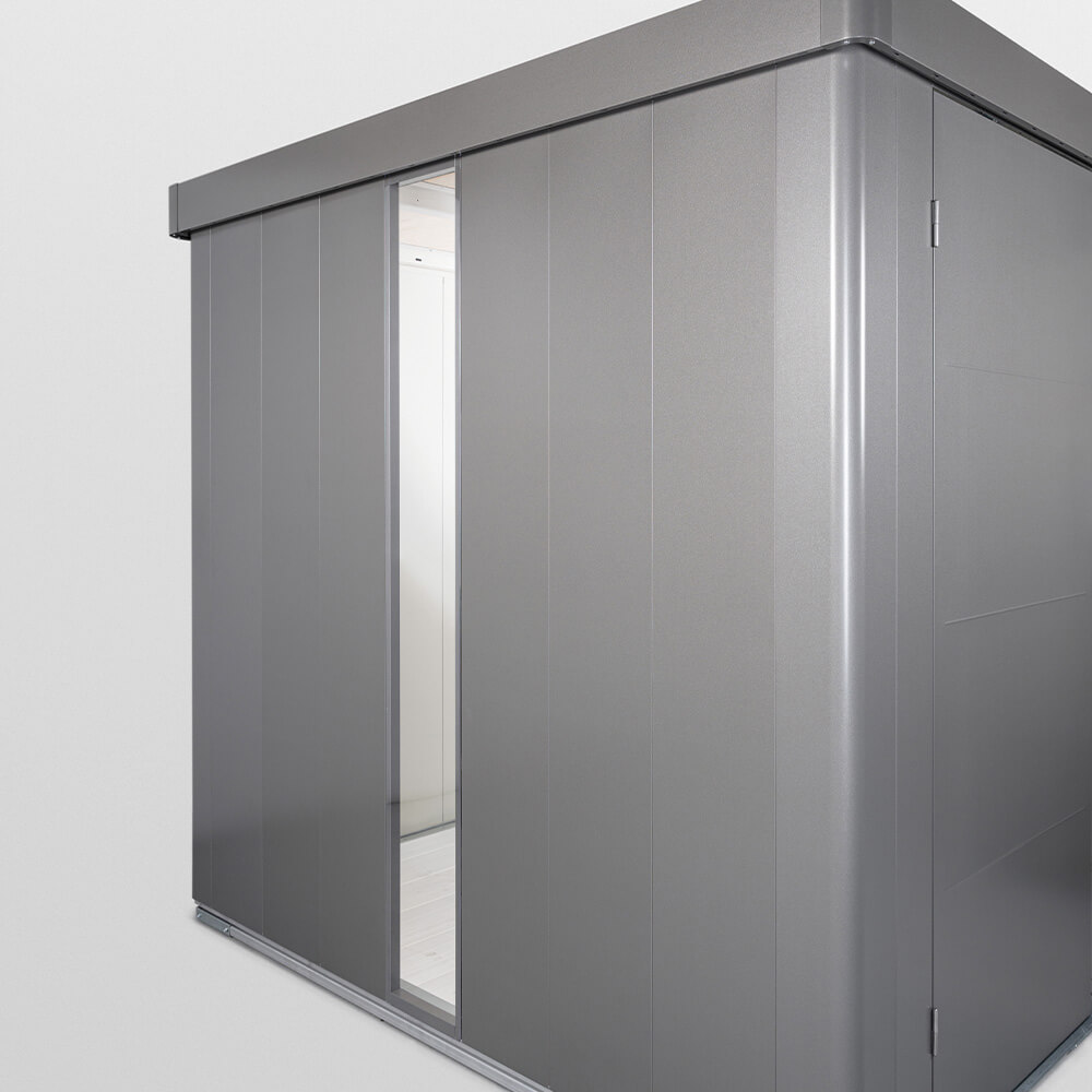 47084_Lichtpaneel_Neo_quarzgrau_Zubehoer Getöntes Lichtpaneel Gerätehaus Neo