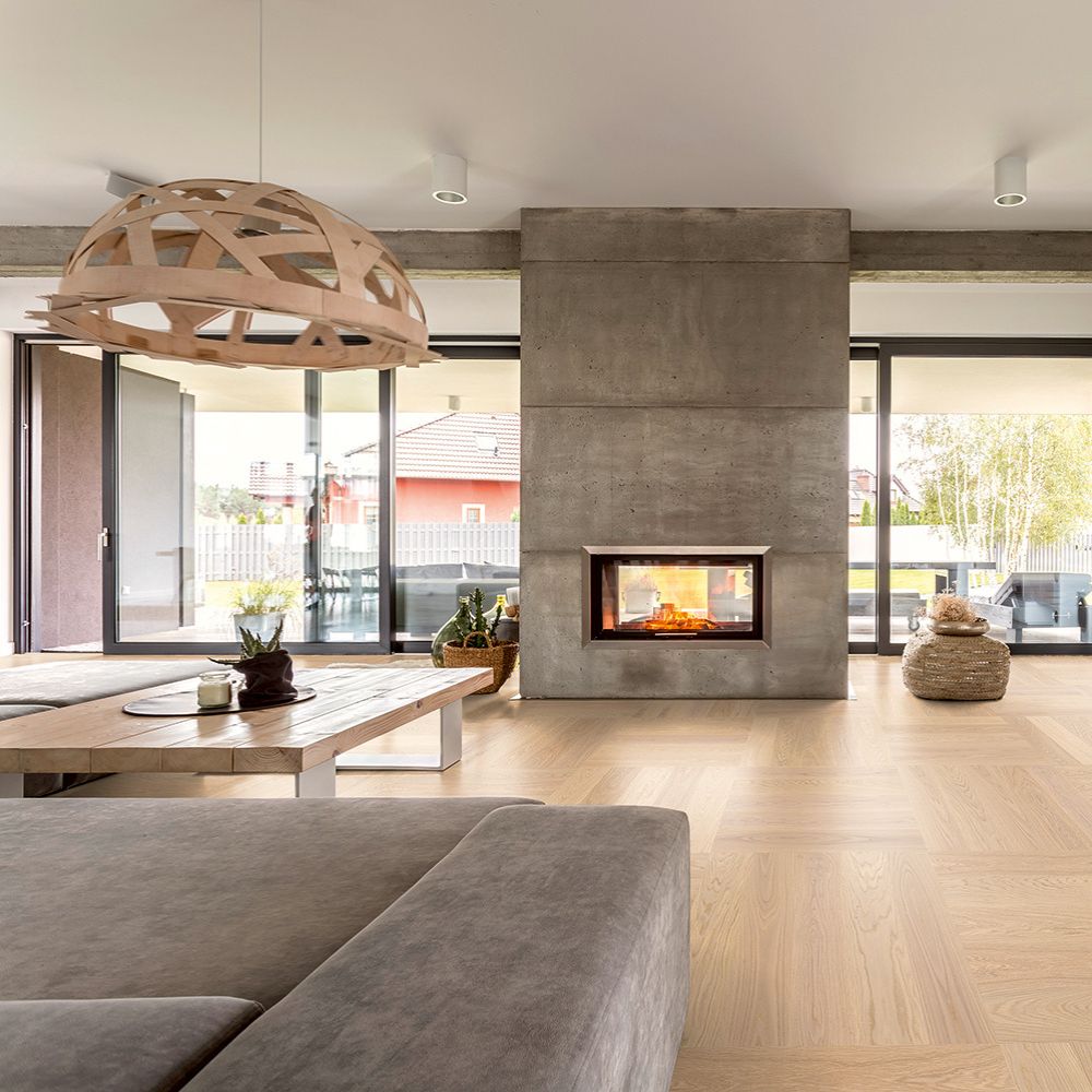 wohnzimmer, kamin, Holzofen, Großraum, Holzboden