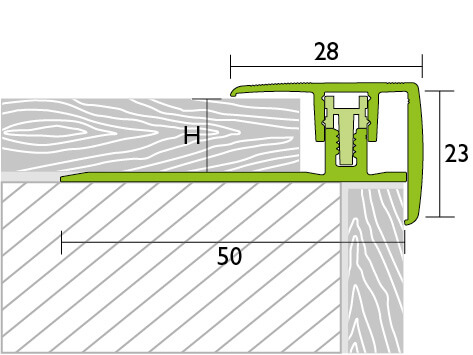 Treppenkantenprofil Universal, PROSTEP 