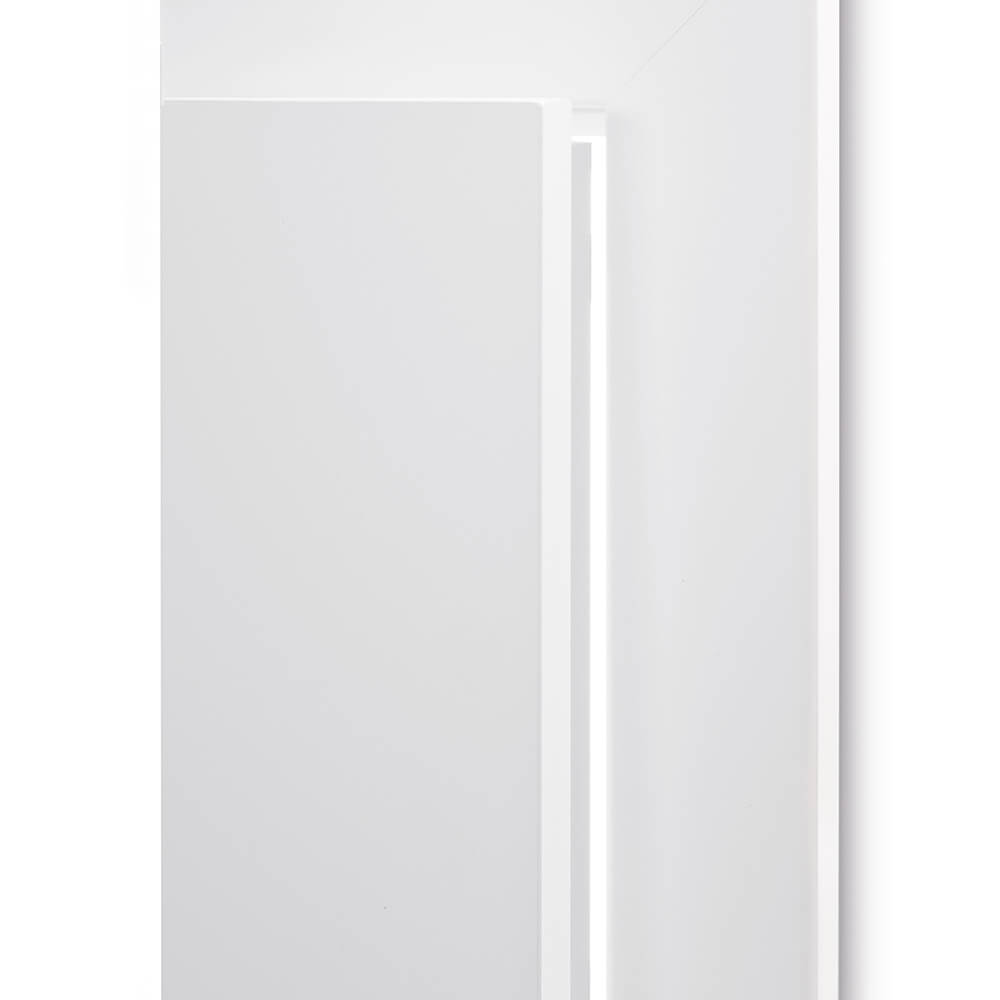 Weiße Tür, Eckkante, 198,5 cm