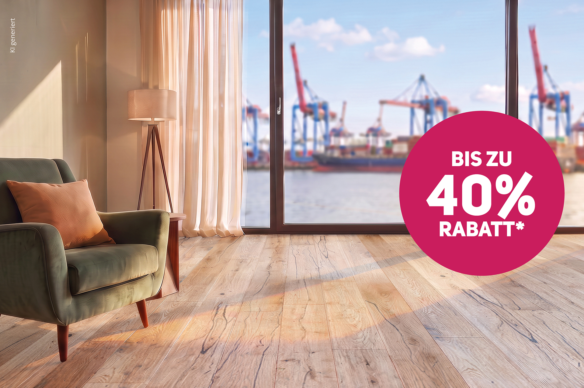 wohnzimmer, lampe, sofa, boden, großes rabattlogo