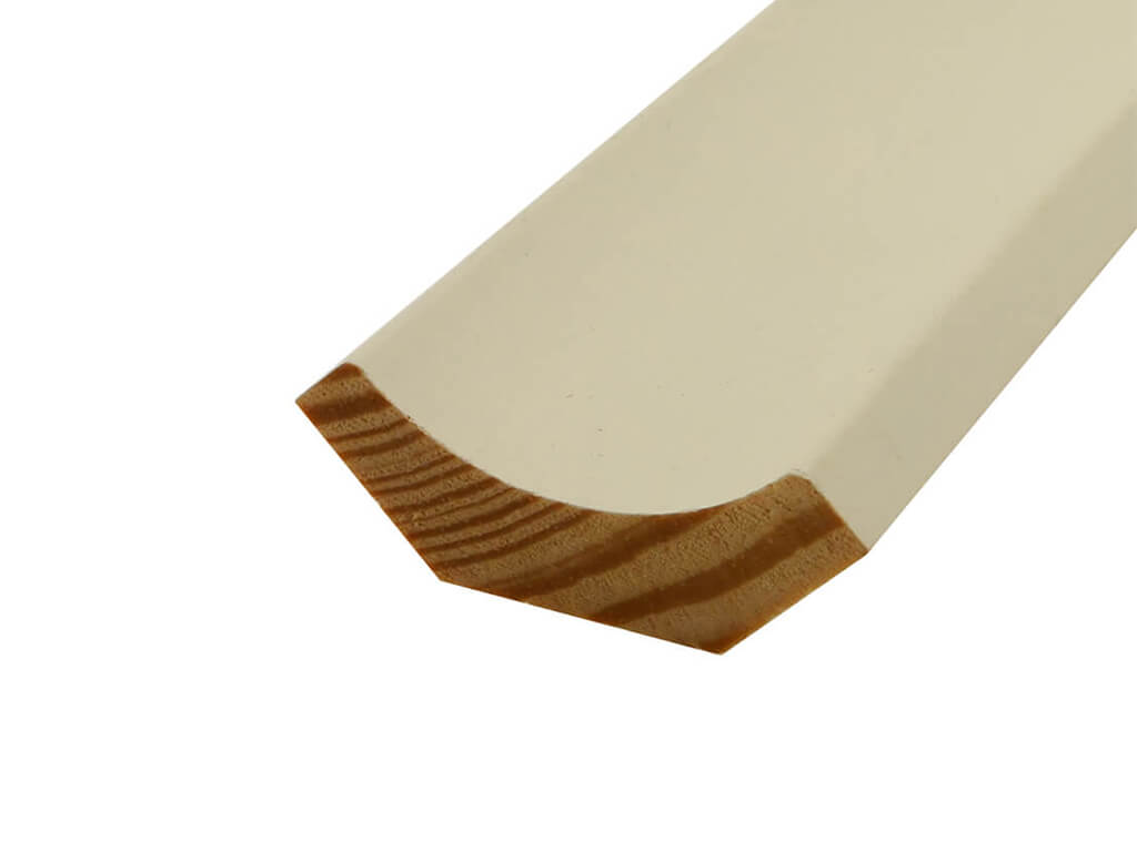 432NLEI745-22 Hohlkehlleiste, weiß lackiert