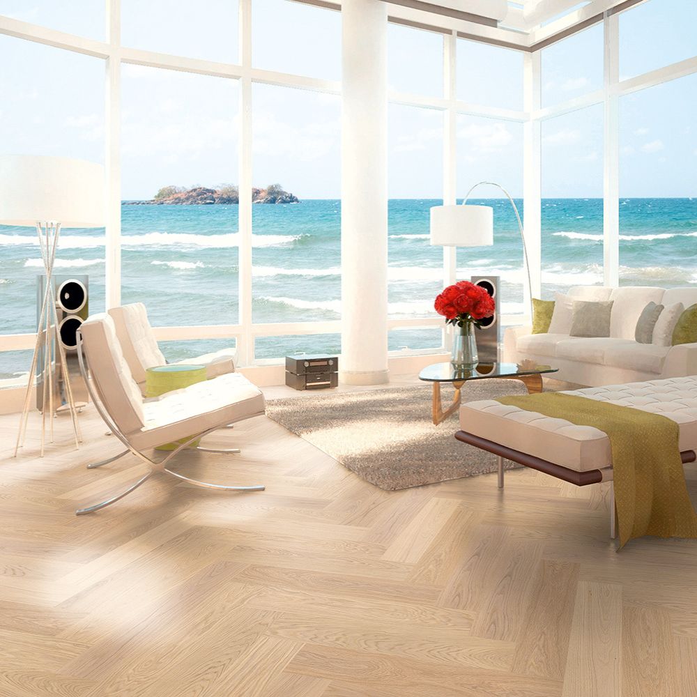 43SCHEU715A – Traunsee Ambiente 1 Fischgrätparkett Eiche Traunsee