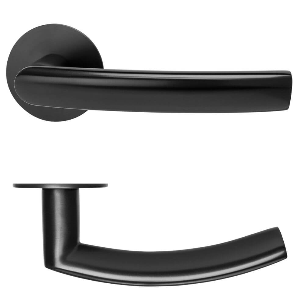 Türdrücker Matera Flat Rauchschwarz