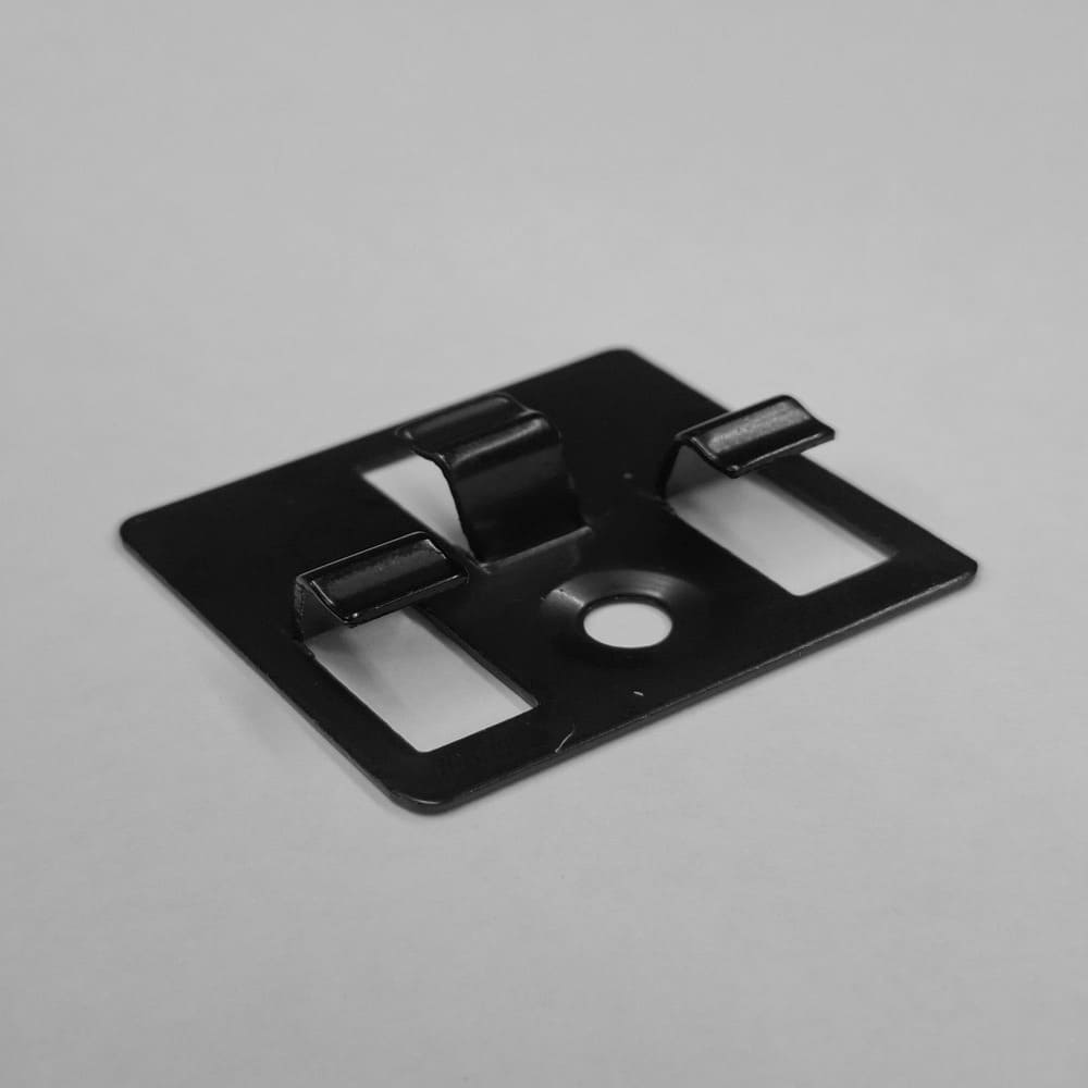 metallteil, schwarzer träger, loch, Montageplatte, clip/klemmhalter