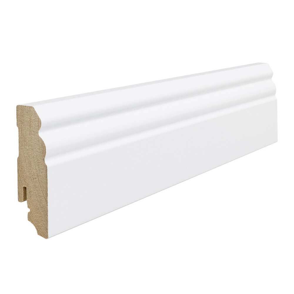432HARMD01_1GLUJ5SSTPNOfY Sockelleiste Altdeutsches Profil, weiß, MDF