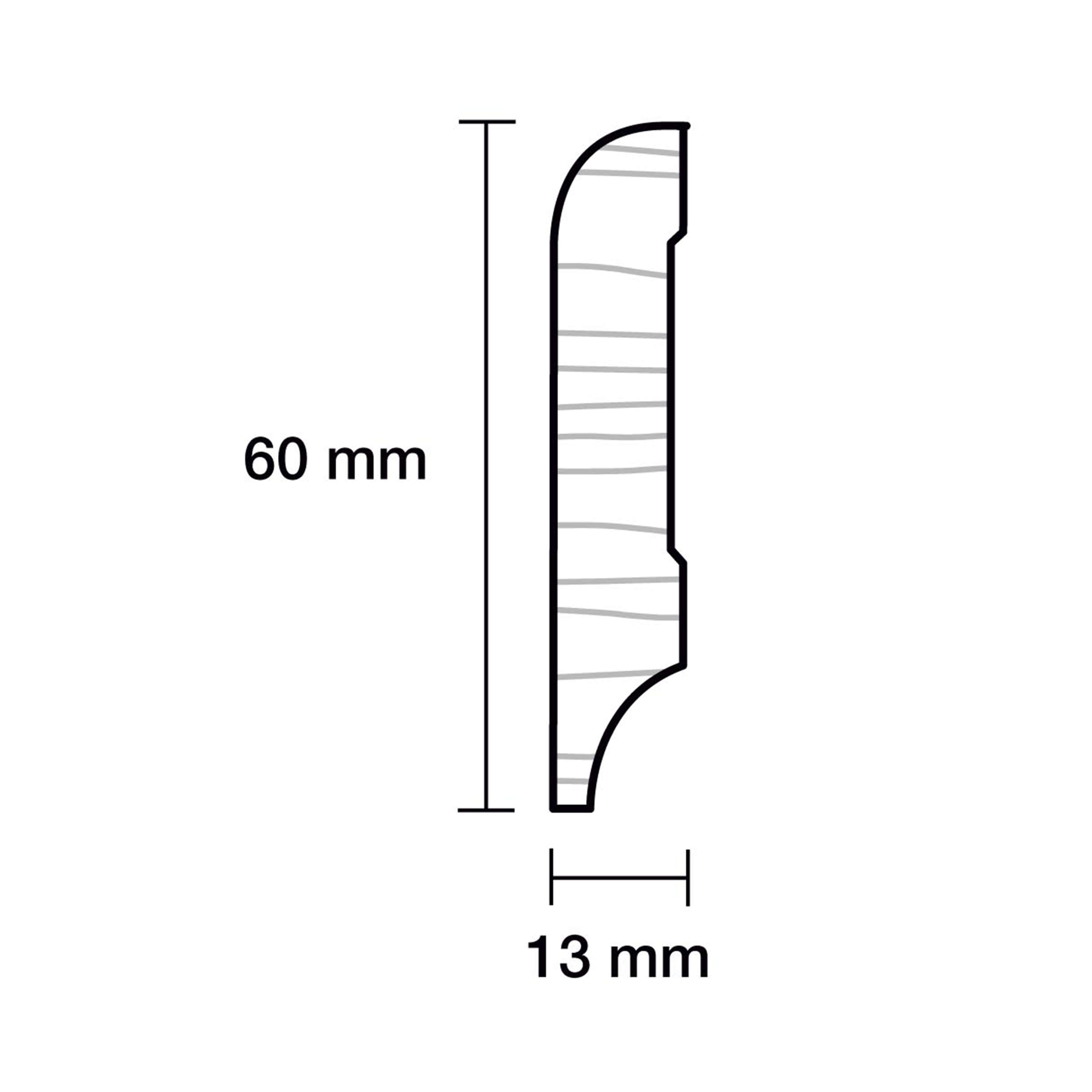 Sockelleiste Buche gedämpft