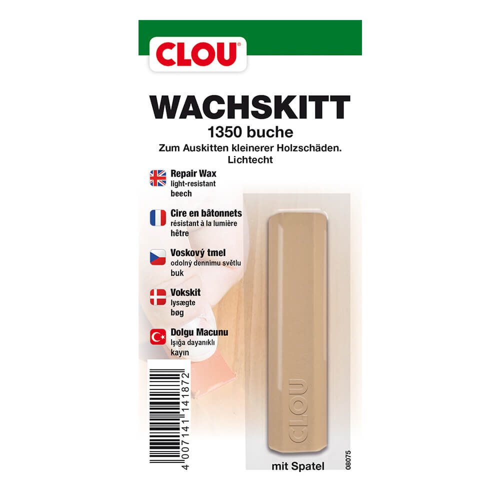 Wachskitt, Schleifblock, Beige, Beutel, Spatel