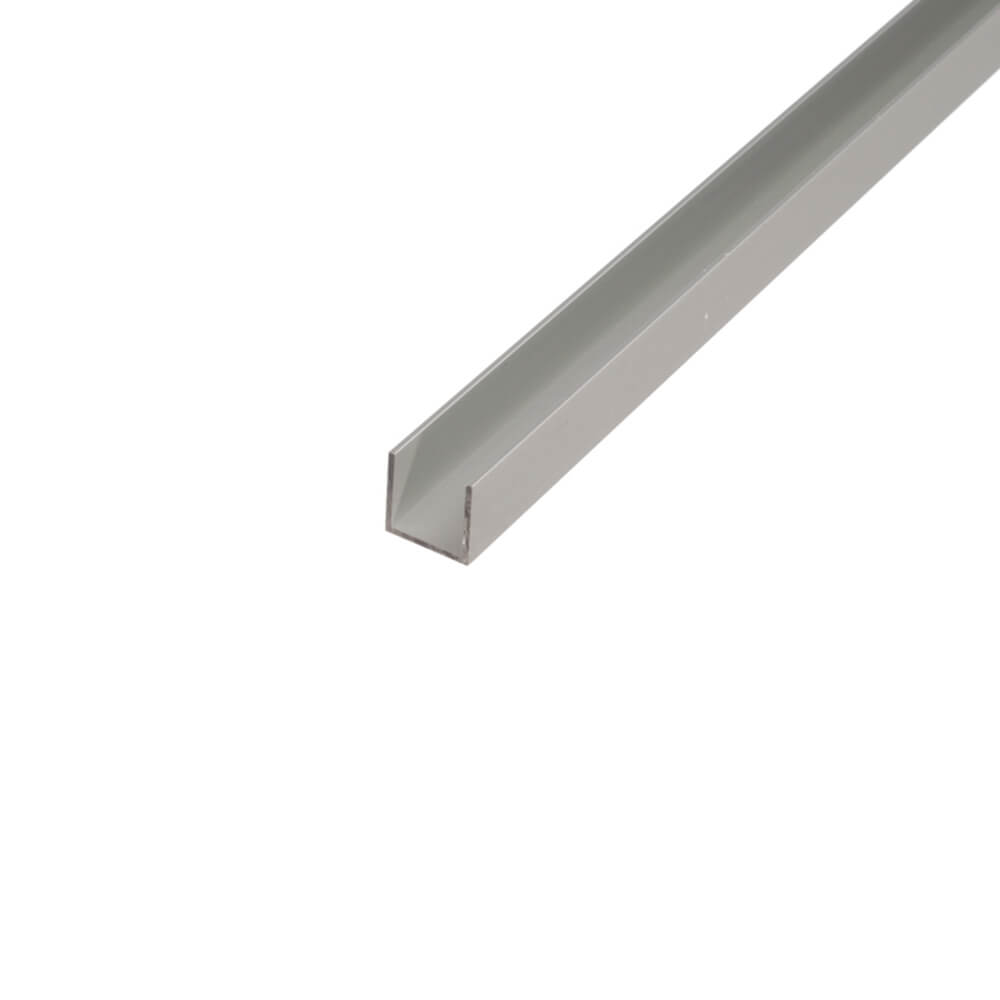 U-Profil Alu silber eloxiert