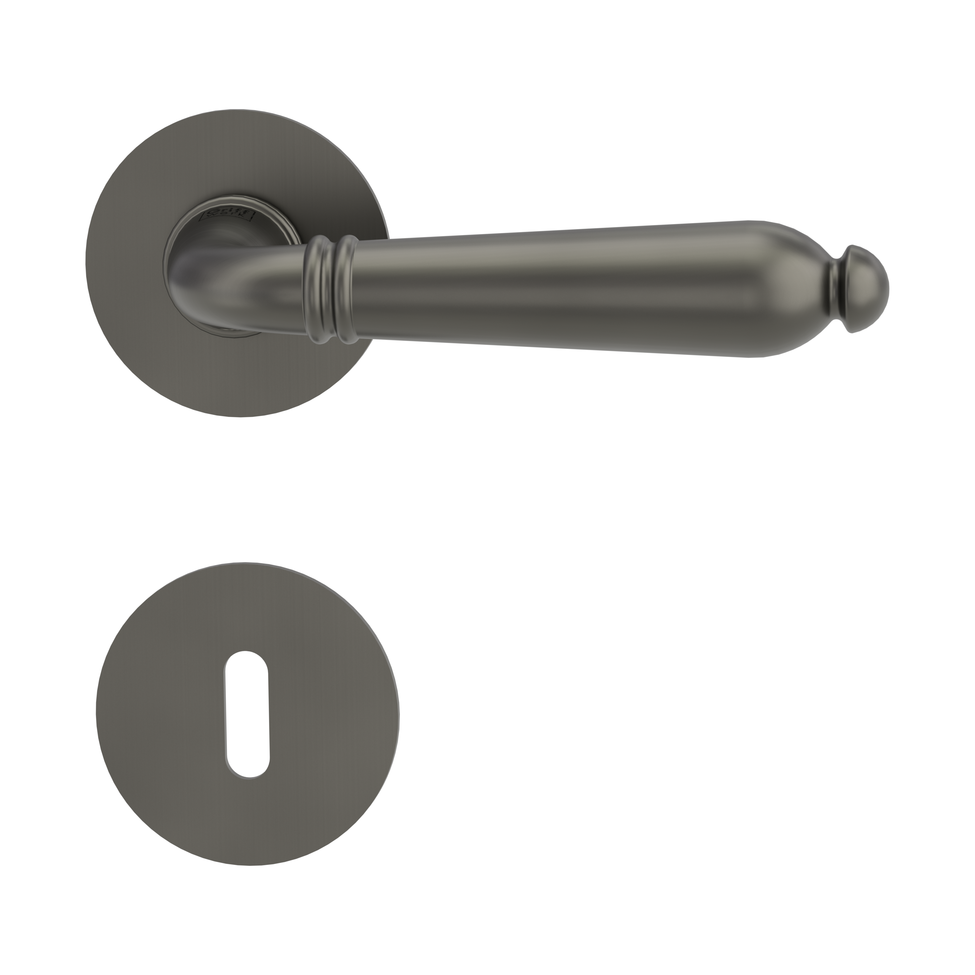 Türdrücker Carola Piatta S, Kaschmirgrau