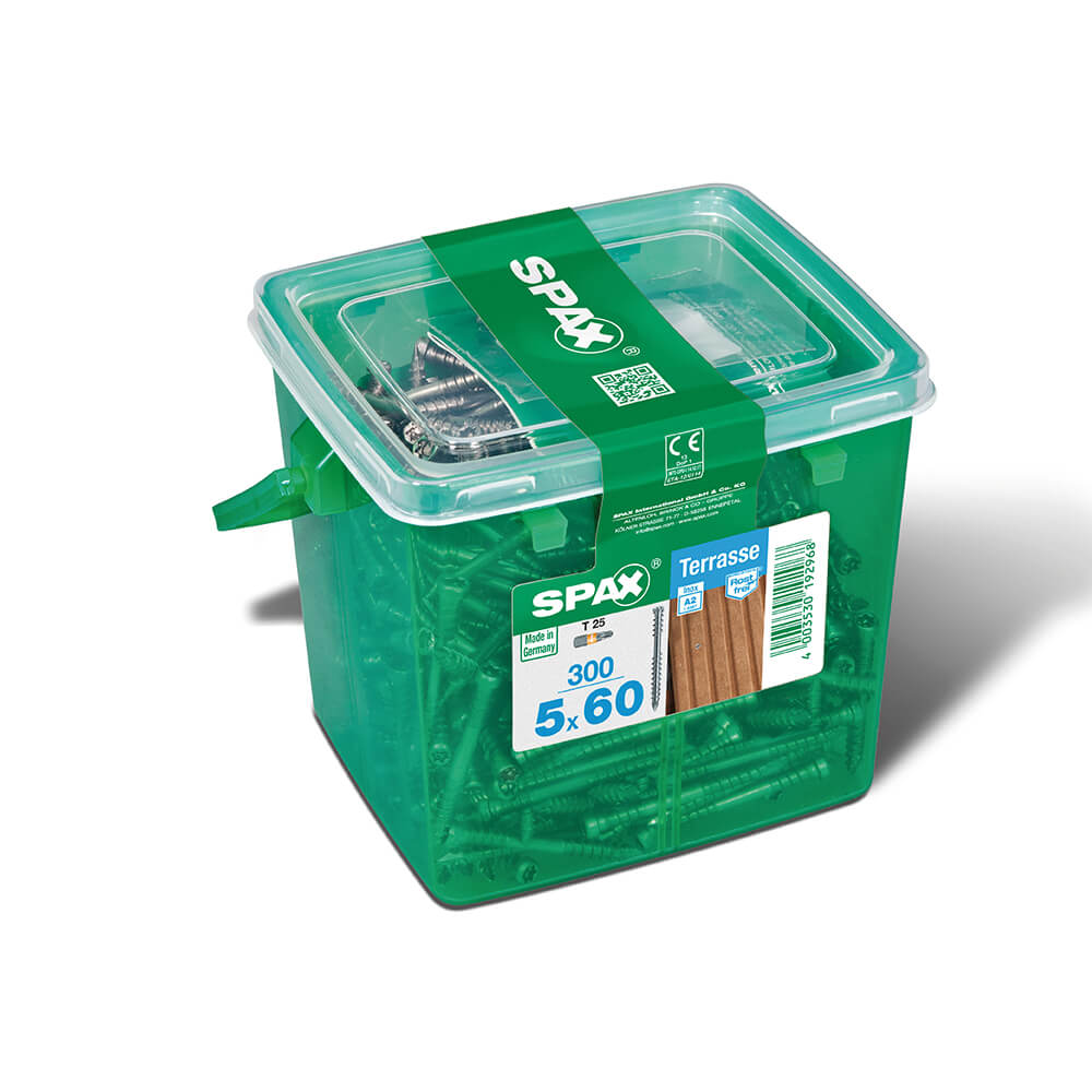 Schrauben, Schraubenkasten, Holzschrauben, Größe 5x60, Grüner Aufbewahrungsbox